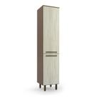 Paneleiro Evolution Plus Simples 2 Portas Tannat/Legno Crema Batrol