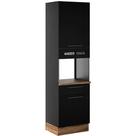 Paneleiro Exclusive 2 Portas 1 Gaveta Itatiaia Cor Grafite