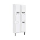 Paneleiro itatiaia new premium 0,80m 6p s/ vidro branco