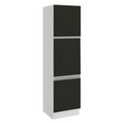 Paneleiro Madesa Glamy 60 Cm 3 Portas Branco Preto Paneleiro Madesa Glamy 60 Cm 3 Portas Branco Preto