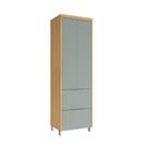 Paneleiro Marquesa 100% MDF 2 Portas 2 Gavetas Verde e Nature Paneleiro Marquesa 100% MDF 2 Portas 2 Gavetas Verde e Nature
