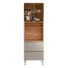 Paneleiro Mdf 2 Portas Reflecta 2 Gavetas 70cm Proença
