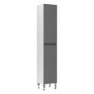 Paneleiro Perola 40 Cm Raso Branco Polar Com Cinza Puro