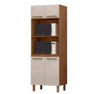 Paneleiro Pop Torre Quente 70cm com 4 Portas e 2 Nichos