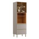 Paneleiro Proença 70cm 1 Forno 2 Portas Vidro Reflecta e 2 Gavetas - Demartêz