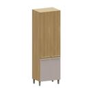 Paneleiro Simples 4 Portas 70cm Luciane Classic Freijo Cinamomo