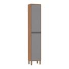 Paneleiro Simples 40 Cm De Abrir Isa Vanilla Com Cinza Puro