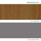 Paneleiro Simples 40cm 2 Portas Slim Luciane Móveis Freijó-cinza Puro