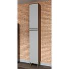 Paneleiro Simples com 2 Portas 100% MDF Itália Espresso Móveis Branco/Castanho Paneleiro Simples com 2 Portas 100% MDF Itália Espresso Móveis Branco/Castanho