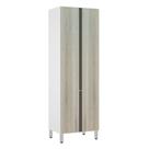 Paneleiro Torre 70Cm 5 Prateleiras Pérola Branco C/ Legno Cr