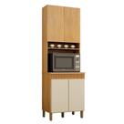 Paneleiro Torre Duplo de Cozinha Madeira 70cm Dakota Valdemóveis Cinamomo e Off White Paneleiro Torre Duplo de Cozinha Madeira 70cm Dakota Valdemóveis Cinamomo e Off White