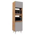 Paneleiro Torre Quente 02S Ruth 56Cm Castanho Cinza