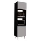 Paneleiro Torre Quente 02S Ruth 56Cm Preto Cinza