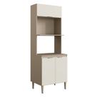 Paneleiro Torre Quente 70cm 3 Portas 2 Nichos para Forno Cozinha Carol