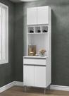 Paneleiro Torre Quente Andréia 60cm Com 4 Portas 1 Gaveta Branco Ajl