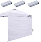 Paneles laterales para toldo Hisinly 3m x 3m tela Oxford 300D con recubrimiento plateado