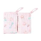 PANINHO DE BOCA BABETE SOFT 2 CAMADAS 25x25cm KIT C/2 UN- COM PRENDEDOR DE CHUPETA - PAPI
