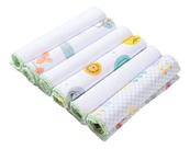 Paninho de boca kit c/6 un - toalha babete para bebê - fralda fina-acabamento em overlock -papi Paninho de boca kit c/6 un - toalha babete para bebê - fralda fina-acabamento em overlock -papi