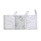 Paninho De Boca Soft Bamboo Mami C/ Prendedor De Chupeta 25Cm X 25Cm Contem 03 Un - Menino