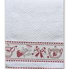 Pano copa dohler felpudo jacquard vida liso 45x70 8457 branco