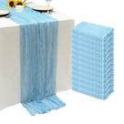Pano de algodão azul para bebês Table Runner Seveups de 10 pés (pacote com 12)