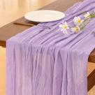 Pano de algodão roxo Table Runner Socomi, 3 peças, 3 m