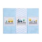 Pano De Boca Babete Bordado 40x40cm Com 3 Unidades Baby Karinho Papi Cor:Bibi