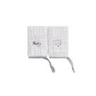 Pano De Boca BabyJoy Soft Bordado Neutro Cinza Nuvem 58043-610