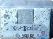 Pano de Boca com 3 unidades estampado Minasrey