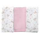 Pano De Boca Estampado 34x40cm Kit Com 3 Unidades - Incomfral Bercinho Baby Cor:Passarinha