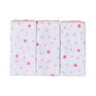 Pano de Boca Kit 3 Peças Estampas Sortidas 34cm x 40cm Menina