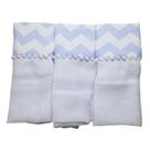 Pano de Boca Paninho kit 3 Pçs Bebe Toalhinha de Boca Fralda de boca Menino Chevron Azul 100 Algodão confortavel auxilia no dia a dia Baby Deluxe Pano de Boca Paninho kit 3 Pçs Bebe Toalhinha de Boca Fralda de boca Menino Chevron Azul 100 Algodão confortavel auxilia no dia a dia Baby Deluxe