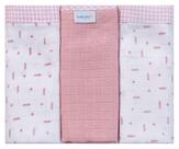 Pano de boca quadriculado baby joy classicos liso c/bordado e picueta 34cmx40cm Pano de boca quadriculado baby joy classicos liso c/bordado e picueta 34cmx40cm