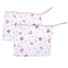 Pano de Boca Soft Disney Com Prendedor de Chupeta 2 Unidades Babete 100% algodão 20x40cm