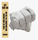 Pano De Chão Branco Alvejado 70 X 50 Cm - Neves - Grande - Tipo Saco Duplo - Kit C/ 100 Unidades