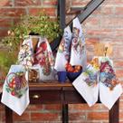 Pano De Copa Decorados Para Cozinha Guardanapo Kit 7 Peças
