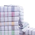 Pano de Copa Felpudo Listrado 44cm x 65cm kit com 12 Peças