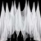 Pano de decoração Niurui Halloween White Creepy 800x200cm