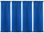 Pano de fundo de lantejoulas SoarDream Navy 4 peças 60x240cm
