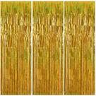 Pano de fundo de porta e cabine fotográfica Streamers TONIFUL Laser Gold