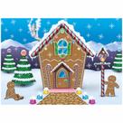 Pano de fundo em tecido Beistle Gingerbread House 150x210cm Pano de fundo em tecido Beistle Gingerbread House 150x210cm