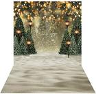 Pano de fundo fotográfico Mocsicka Winter Forest Christmas 150x210cm