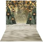 Pano de fundo fotográfico Mocsicka Winter Forest Christmas 180x240cm