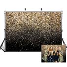 Pano de fundo fotográfico SJOLOON preto e dourado de 2,1 x 1,5 m em vinil