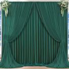 Pano de fundo PARTISKY Hunter Green 16x10 pés 4 painéis Pano de fundo PARTISKY Hunter Green 16x10 pés 4 painéis