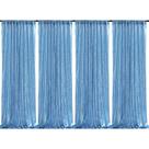 Pano de fundo QueenDream Baby Blue Sequin 61x244 cm 4 peças Pano de fundo QueenDream Baby Blue Sequin 61x244 cm 4 peças