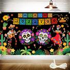 Pano de fundo Season's Friends Day of the Dead 180x110cm Poliéster