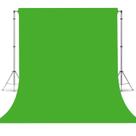 Pano de fundo TERSUM Tela verde de 2,4 m x 3 m para sessão de fotos