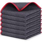 Pano de limpeza de microfibra Airlab Waffle Weave 30x30cm, pacote com 6