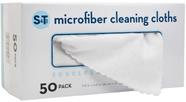 Pano de limpeza de microfibra S&T INC. Pacote com 50 30 cm x 30 cm branco